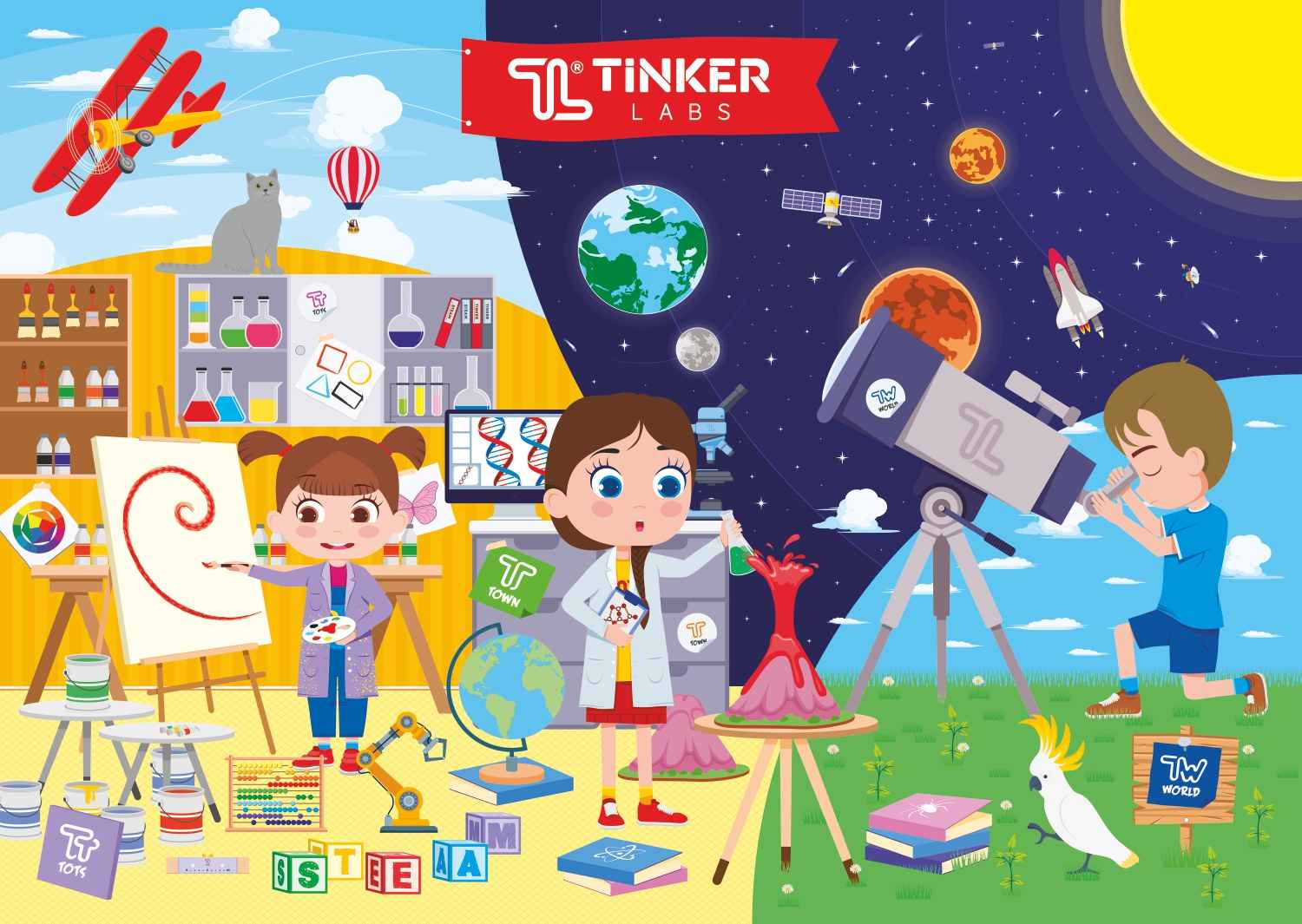 Tinker Labs Puzzle 44x31cm